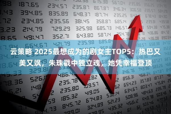 云策略 2025最想成为的剧女主TOP5：热巴又美又飒，朱珠戳中独立魂，她凭幸福登顶