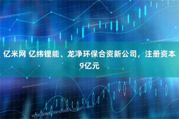 亿米网 亿纬锂能、龙净环保合资新公司，注册资本9亿元